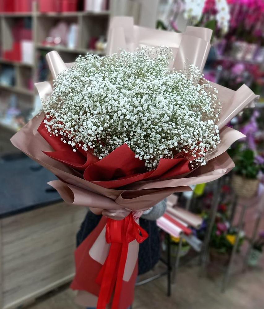 Букет Белые хлопья в Нюксенице Букет цветов из: Гипсофила в Нюксенице
