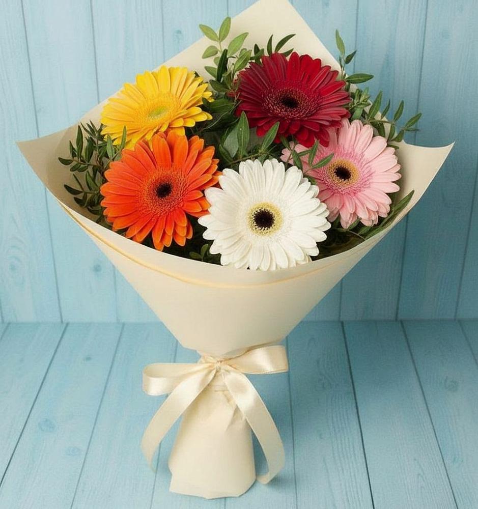 Букет цветов из: Герберы в Нюксенице