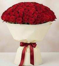 Букет 101 Красная роза Милано в Нюксенице