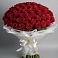 Букет 101 Красная роза Блэк Мэджик в Нюксенице