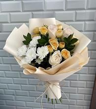 Букет цветов из:  Розы и Хризантемы в Нюксенице