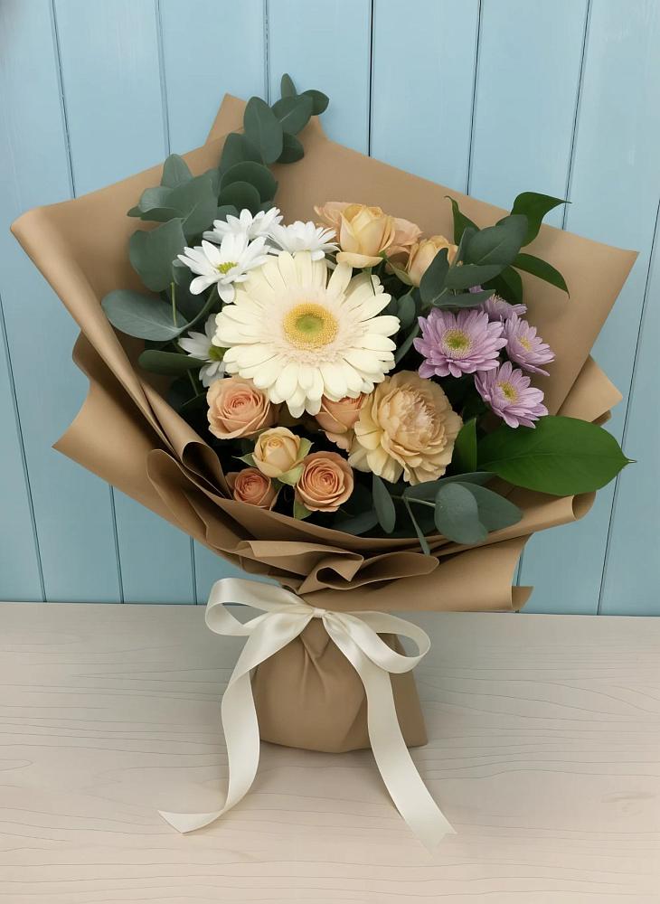 Букет цветов из: Герберы и Хризантемы в Нюксенице