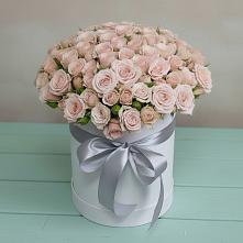 Цветочная композиция из Розы в шляпной коробке в Нюксенице