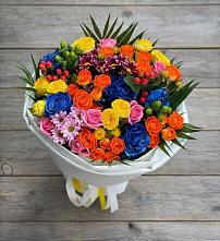 Букет цветов из:  Розы и Хризантемы в Нюксенице