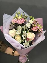 Букет цветов из:  Альстромерии, Розы и Лизиантусы #REPLACE_PRED# Нюксенице