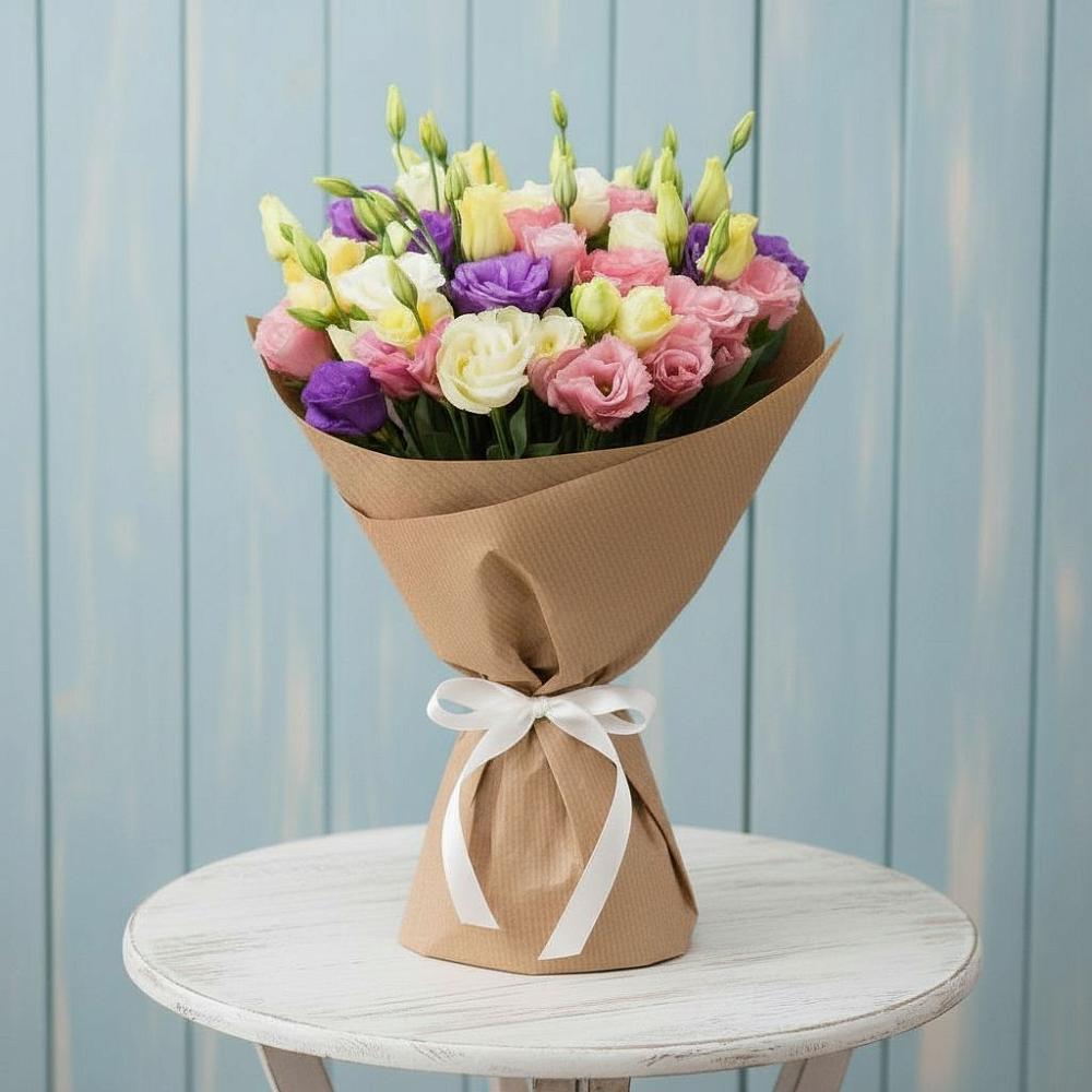 Букет цветов из: Лизиантусы в Нюксенице