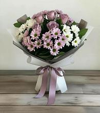 Букет цветов из:  Хризантемы и Розы в Нюксенице