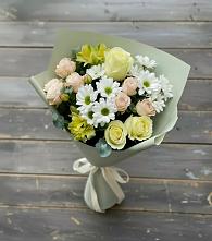Букет цветов из:  Альстромерии, Розы и Хризантемы #REPLACE_PRED# Нюксенице