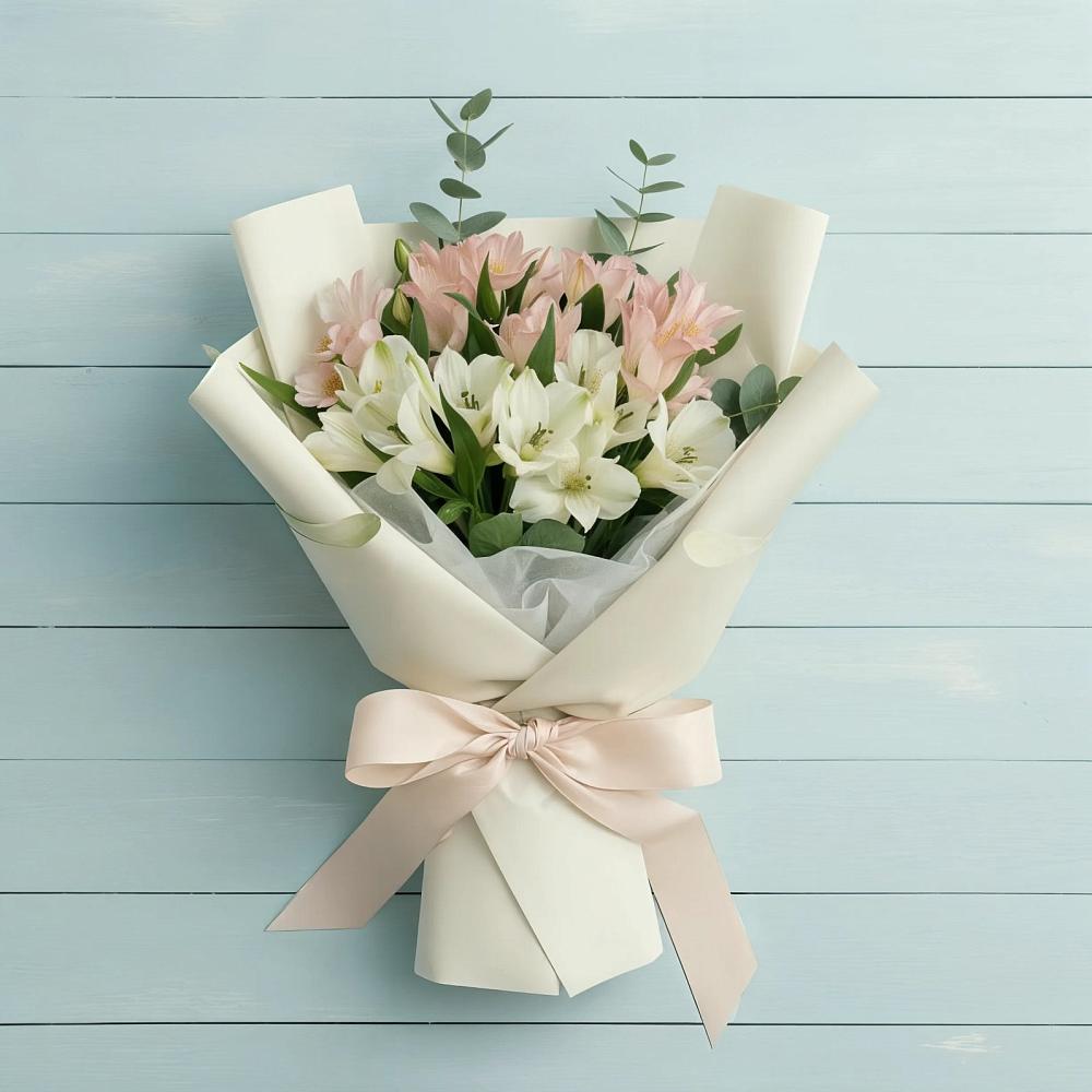 Букет цветов из: Альстромерии в Нюксенице